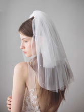 layers Rhinestone shinning wedding veil Sai Feel