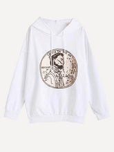 printed long sleeve casual hoodie Sai Feel