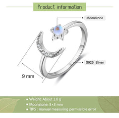 star and moon ring Sai Feel