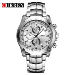 Full Steel Business Quartz Watch (Dial 4.0cm)