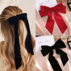 Big Bow Streamer Hair Clip