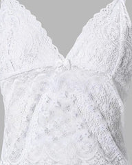 Contrast Paneled Lace Cami Set