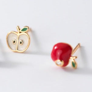 Boucles d'oreilles en forme de pomme