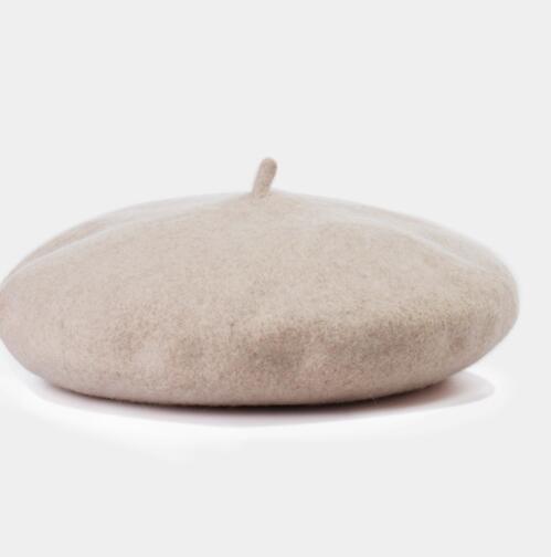 Solid Color Woolen Beret