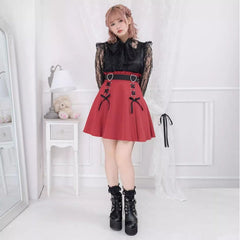 Gothic Girly Heart Skirt