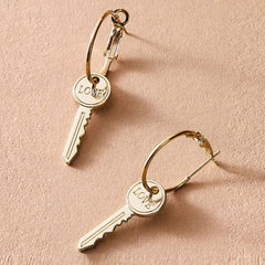 Key to Love Earrings