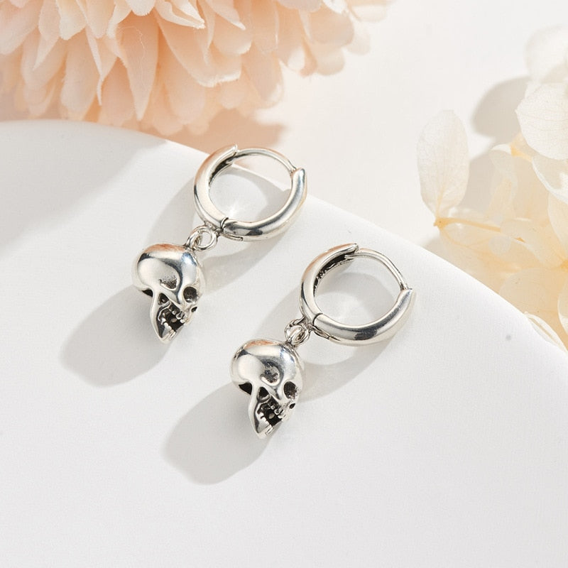 Skull Drop Earrings