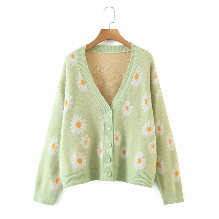 Daisy V-Neck Cardigan