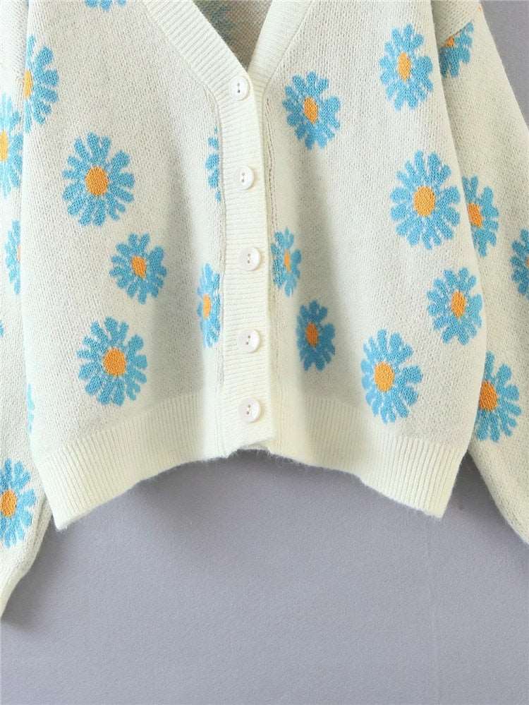 Daisy V-Neck Cardigan