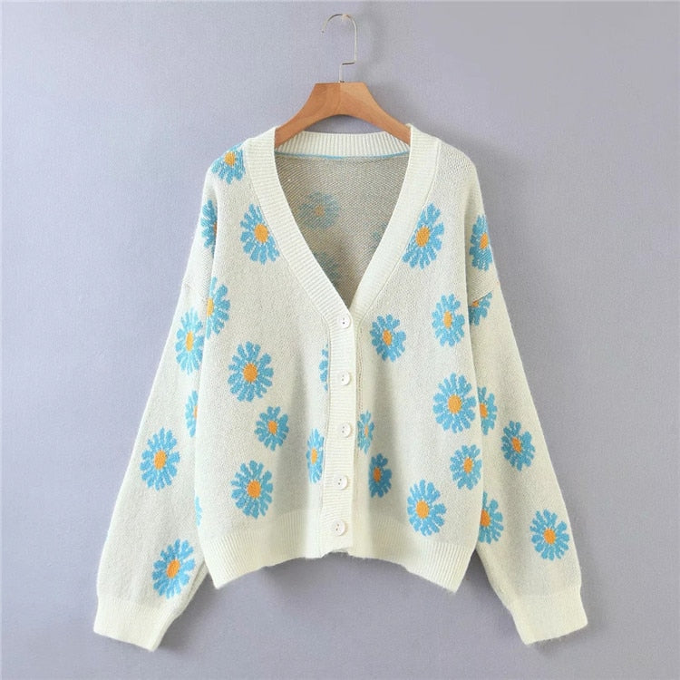 Daisy V-Neck Cardigan