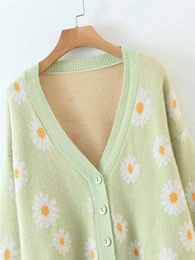 Daisy V-Neck Cardigan