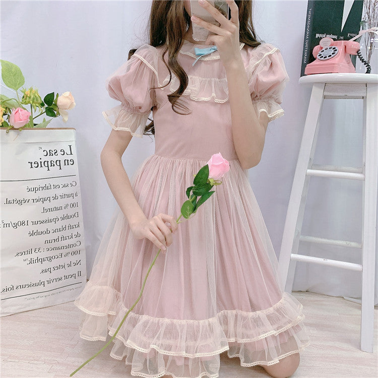 Kawaii Ruffle Tulle Princess Dress