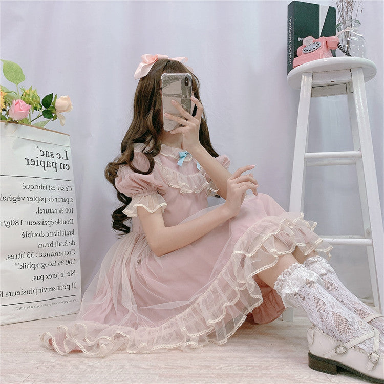 Kawaii Ruffle Tulle Princess Dress