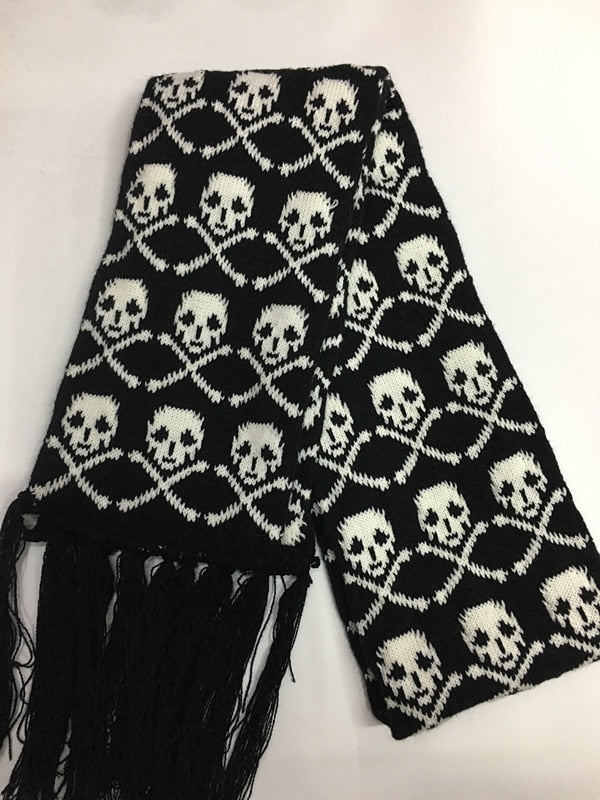 Skull Scarf and Hat Set