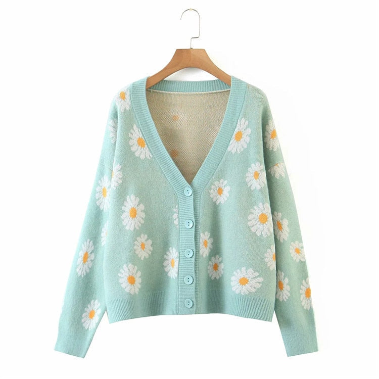 Daisy V-Neck Cardigan