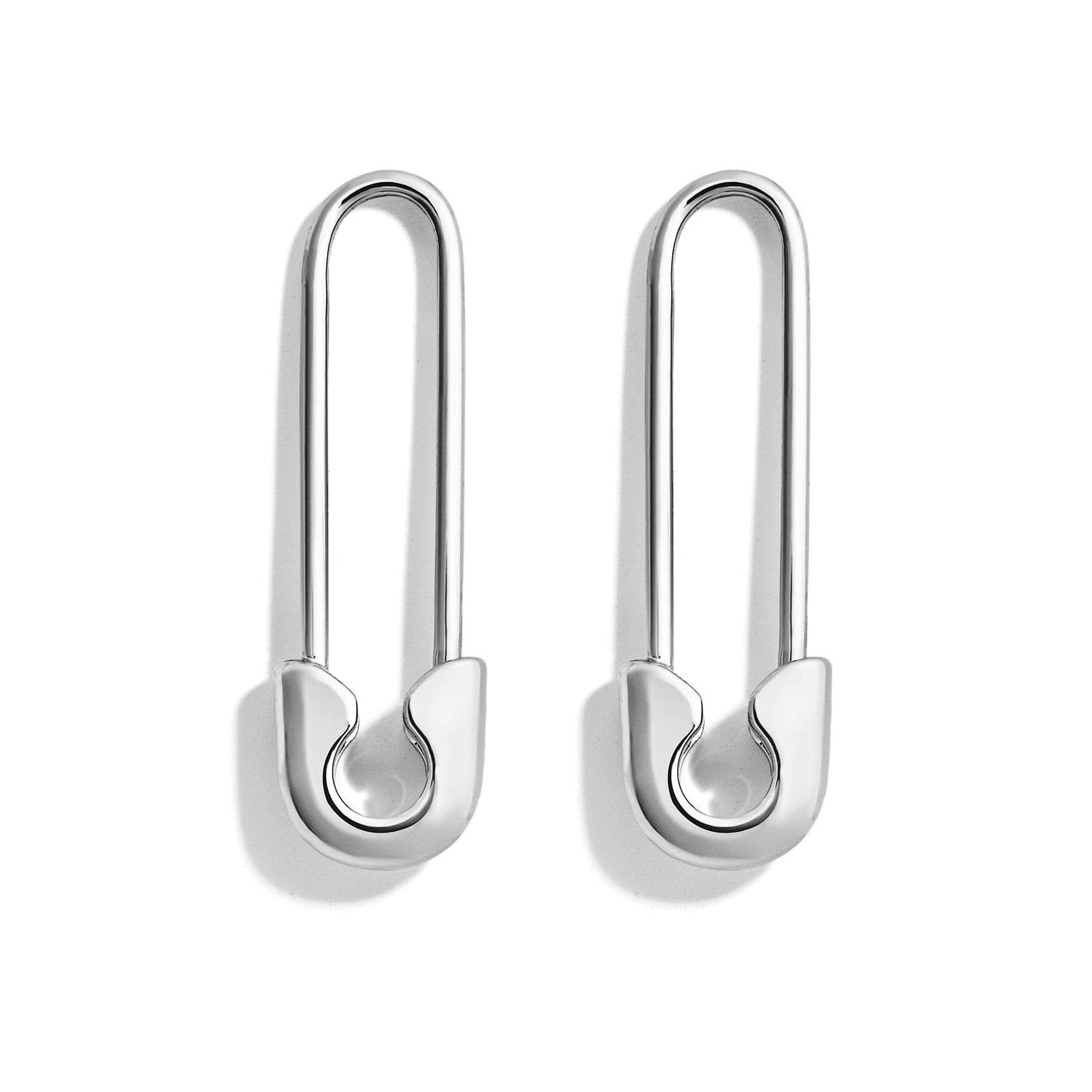 Large Safety Pin Earrings