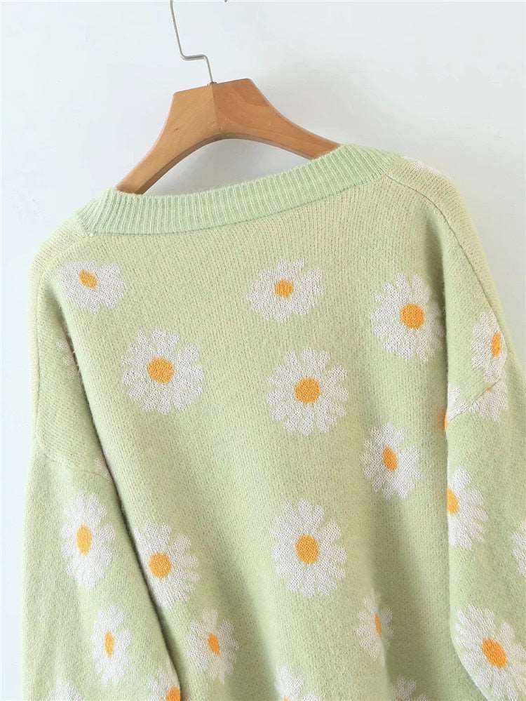 Daisy V-Neck Cardigan