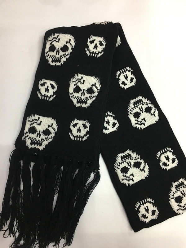 Fringe Skull Scarf