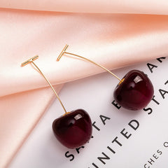 Boucles d'oreilles cerises douces