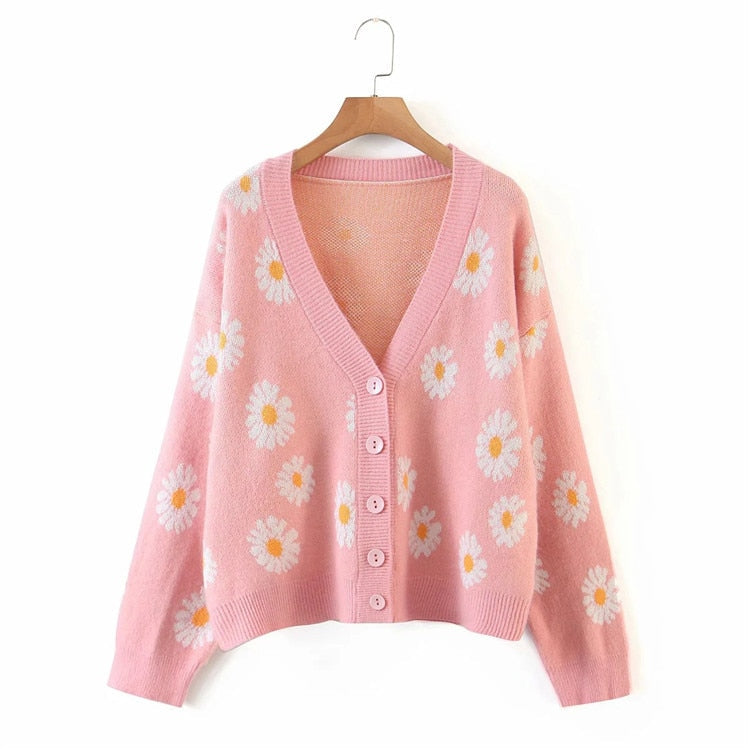 Daisy V-Neck Cardigan