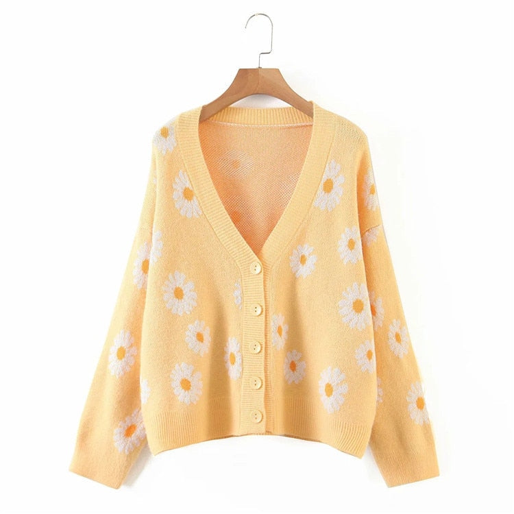 Daisy V-Neck Cardigan