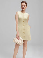 Mini Skirt Slim Sleeveless Lady Chanel Style Short Skirt