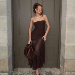 Tulle Stitching Long Dress