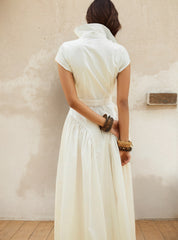 Lapel Single-Breasted Slim Fit Dress
