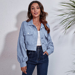 Women bellerose denim corduroy jacket