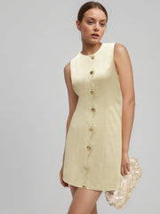 Mini Skirt Slim Sleeveless Lady Chanel Style Short Skirt