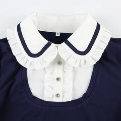 Preppy Goth Bow Tie Shirt