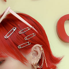 Punk Safety Pin Hairpin