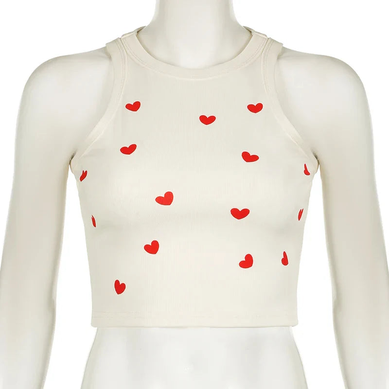 Heart of Hearts Cropped Tank Top