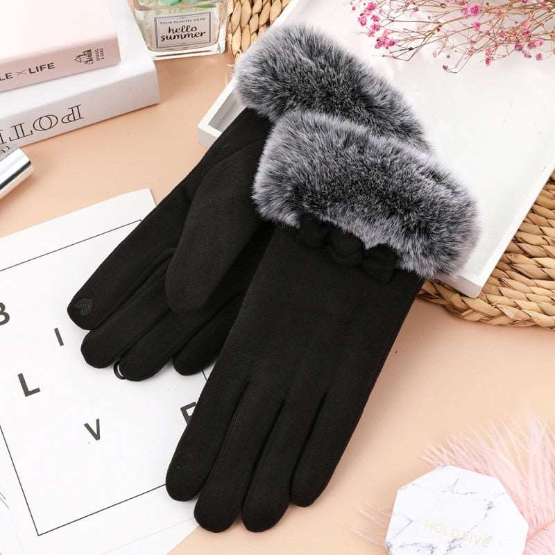 Cute Faux Fur Gloves