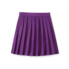 Candy Color Pleated Skirt