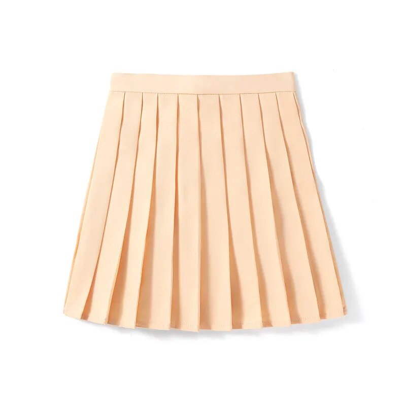 Candy Color Pleated Skirt