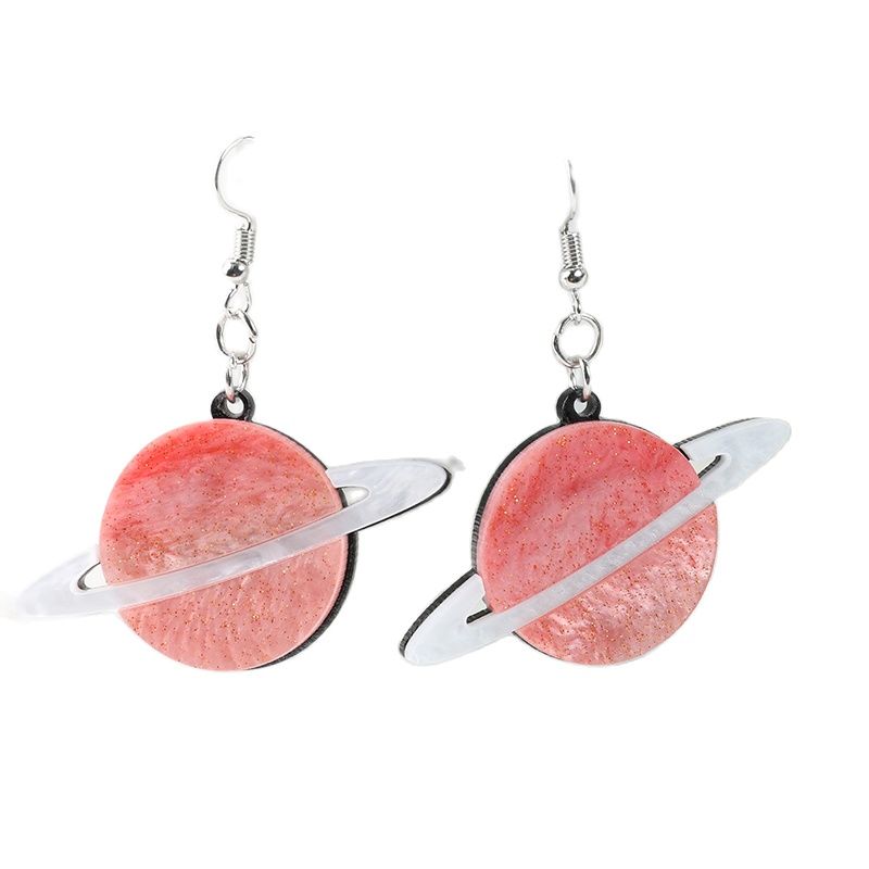 Space Planet Drop Earrings