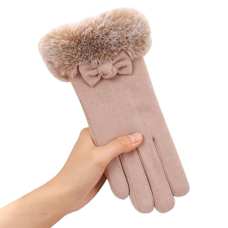 Cute Faux Fur Gloves