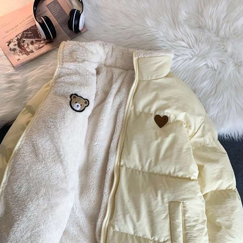 Cute Embroidered Double-Sided Coat