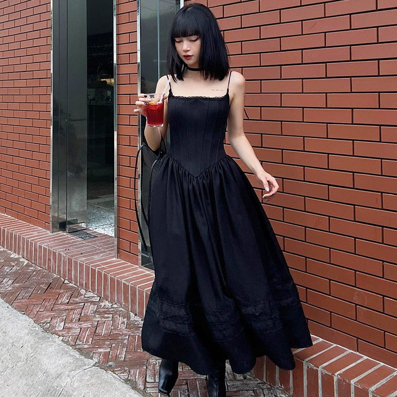 Gothic Beauty Long Corset Dress