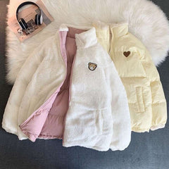 Cute Embroidered Double-Sided Coat