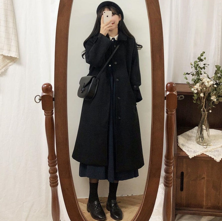 Long Thickened Lined Coat