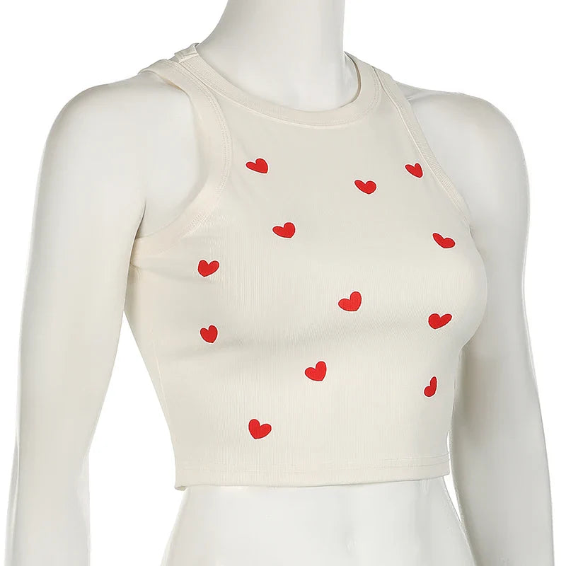 Heart of Hearts Cropped Tank Top