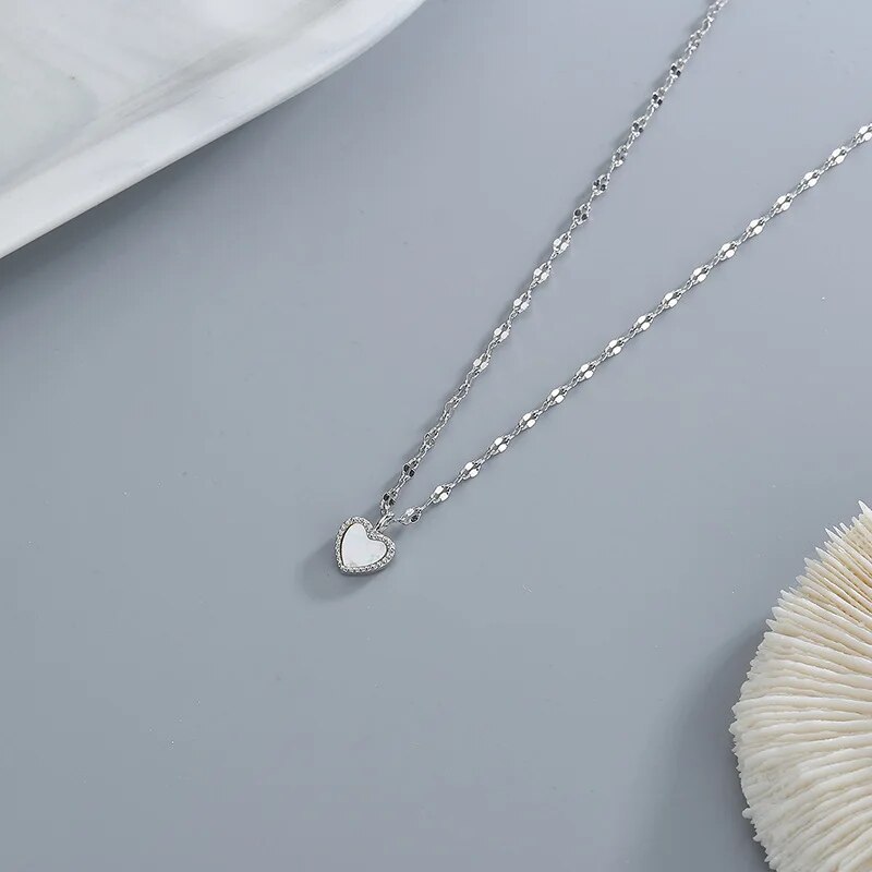 Collier Coeur Argent