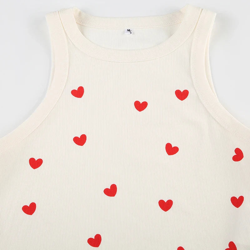 Heart of Hearts Cropped Tank Top