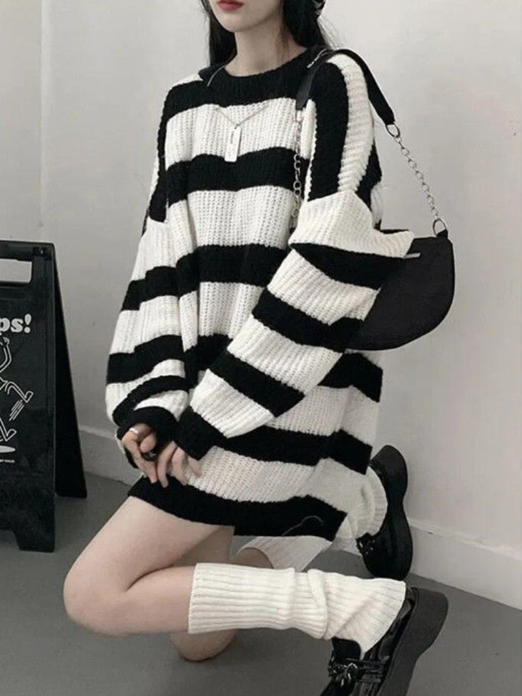 Oversized Striped Sweater