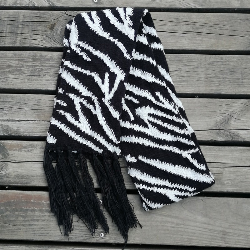 Printed Fringe Scarf