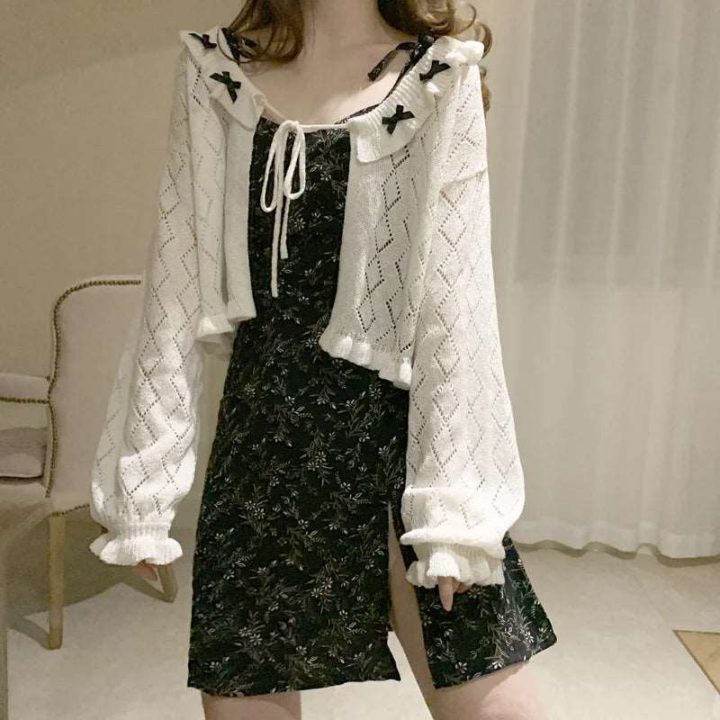 Charming Loose Lantern Sleeve Cardigan