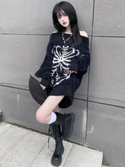 Grunge Skeletal Sweater