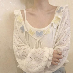 Charming Loose Lantern Sleeve Cardigan